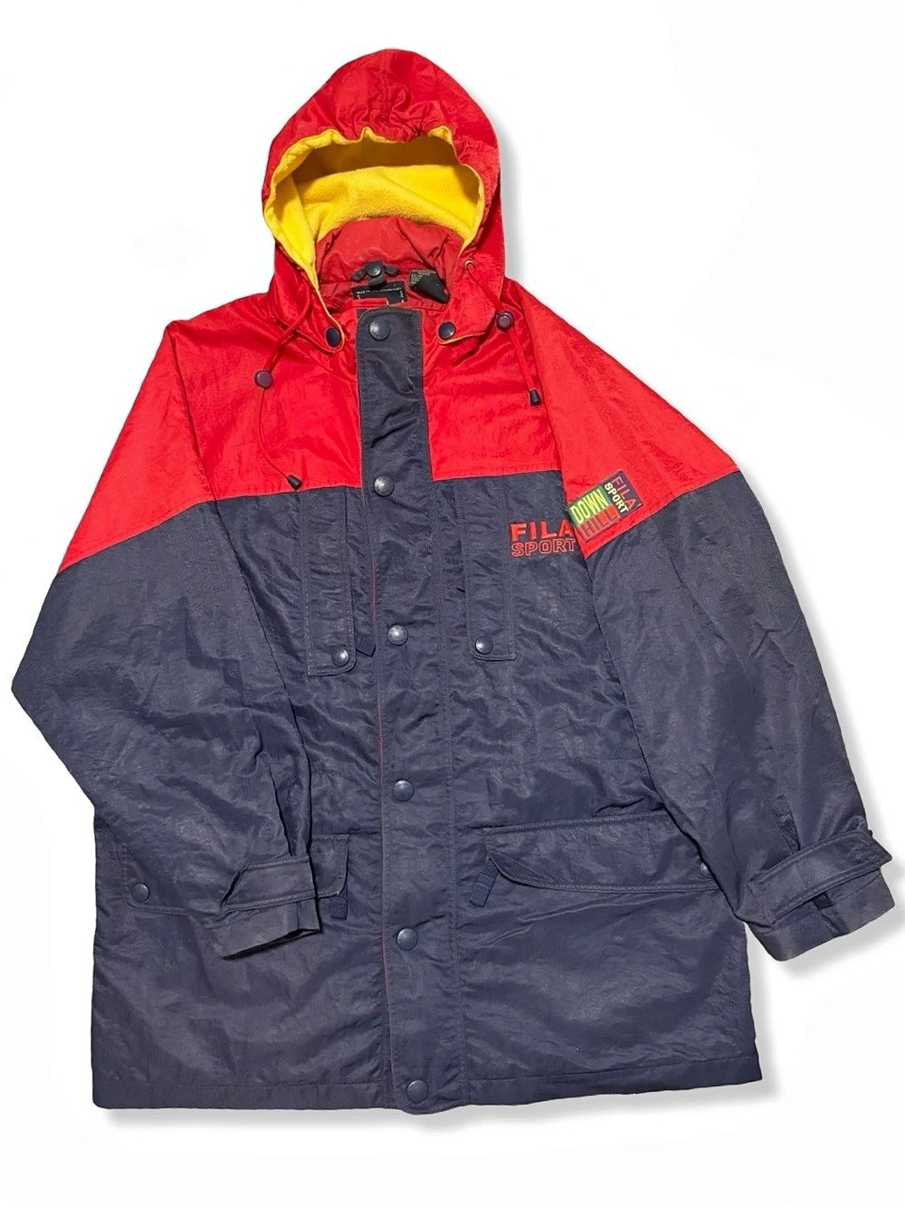 Vintage 90s Fila Sport Downhill Color Block Ski Jacket